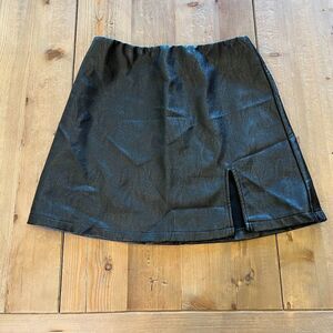 Princess Polly Black A Line Mini Skirt Size 6